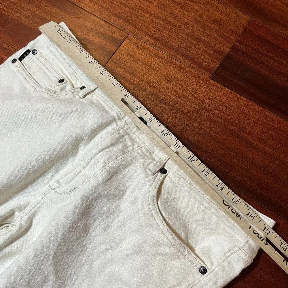 John Varvatos USA Jeans Mens 33 34x28 White Wight Stretch Streetwear EUC READ